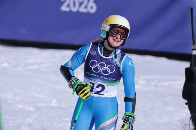 Lara Della Mea (ITA) during Olympic Winter games, Winterspiele,Spiele, Summer games Milano-Cortina 2026, Alpine Skiing Women s Giant Slalom on February 15, 2026 at Tofane Alpine Skiing Centre in Cortina d Ampezzo, Italy  Copyright: xLucianoxMariaxBisi IPAxSportx xipa-agency.netx xx IPA_71548346 IPA_Agency_IPA71548346
