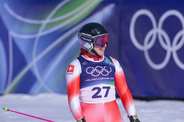 vanessa Kaspet (SUI) during Olympic Winter games, Winterspiele,Spiele, Summer games Milano-Cortina 2026, Alpine Skiing Women s Giant Slalom on February 15, 2026 at Tofane Alpine Skiing Centre in Cortina d Ampezzo, Italy  Copyright: xLucianoxMariaxBisi IPAxSportx xipa-agency.netx xx IPA_71548364 IPA_Agency_IPA71548364