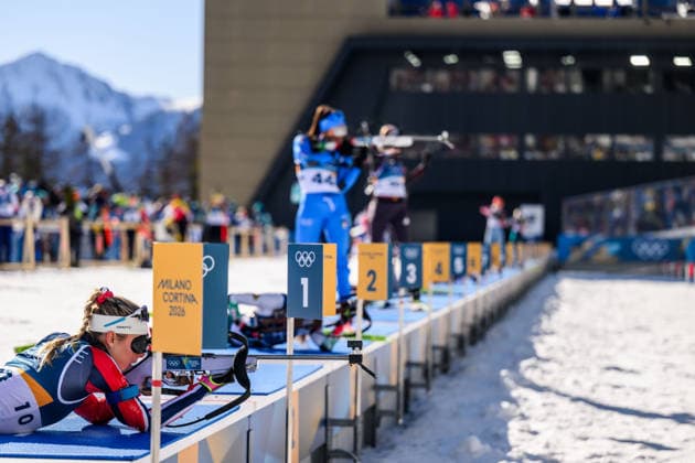 260215 Ingrid Landmark Tandrevold of Norway during zeroing in women s biathlon 10 km pursuit during day 9 of the 2026 Winter Olympics on February 15, 2026 in Anterselva. Photo: Mathias Bergeld BILDBYRAN kod MB MB1330 skidskytte biathlon skiskyting Olympic Games, Olympische Spiele, Olympia, OS olympics winter olympics os ol olympiska spel vinter-os olympiske leker milano cortina 2026 milan cortina 2026 milano cortina 2026 olympic games milano cortina 2026 winter olympic games milano cortina-os milano cortina-ol vinter-ol 9 bbeng pursuit jaktstart *** 260215 Ingrid Landmark Tandrevold of Norway during zeroing in women s biathlon 10 km pursuit during day 9 of the 2026 Winter Olympics on February 15, 2026 in Anterselva Photo Mathias Bergeld BILDBYRAN code MB MB1330 biathlon biathlon olympic games olympics olympics winter olympics os ol olympiska spel vinter os olympiske leker milano cortina 2026 milan cortina 2026 milano cortina 2026 olympic games milano cortina 2026 winter olympic games milano cortina os milano cortina ol vinter ol 9 bbeng pursuit jaktstart  Copyright: MATHIASxBERGELD BB260215MB066