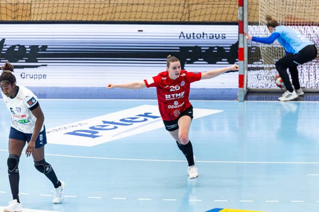 15 02 2026, GER, Handball, Women, Season 2025 2026, EHF European League , Group stage, Thueringer HC Motherson Mosonmagyarovari KC Anna Szabo Thueringer HC,26 99947 Bad Langensalza Salza Halle Sporthalle Mehrz Thüringen Germany