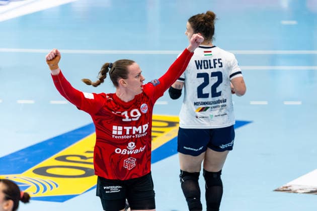 15 02 2026, GER, Handball, Women, Season 2025 2026, EHF European League , Group stage, Thueringer HC Motherson Mosonmagyarovari KC Luca Farago Thueringer HC,19 99947 Bad Langensalza Salza Halle Sporthalle Mehrz Thüringen Germany