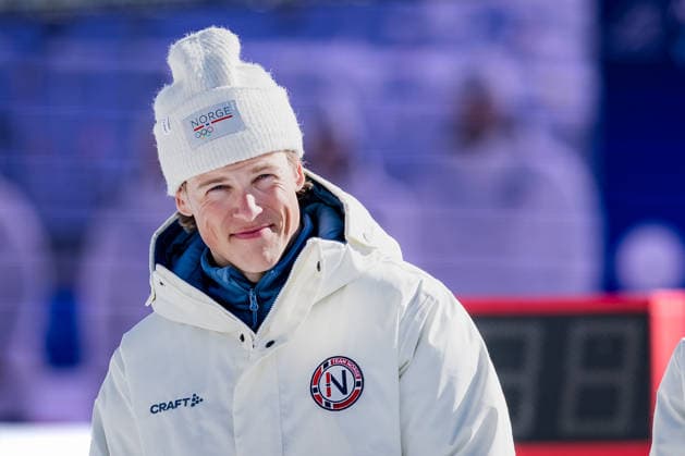 OLYMPICS - Winter Olympic Games, Olympische Spiele, Olympia, OS Milano Cortina 2026 TESERO,ITALY,15.FEB.26 - OLYMPICS, NORDIC SKIING, CROSS COUNTRY SKIING - Winter Olympic Games Milano Cortina 2026, 4X7.5km relay, men, medal ceremony. Image shows Johannes Hoesflot Klaebo (NOR).  GEPAxpictures xMatthiasxTrinkl