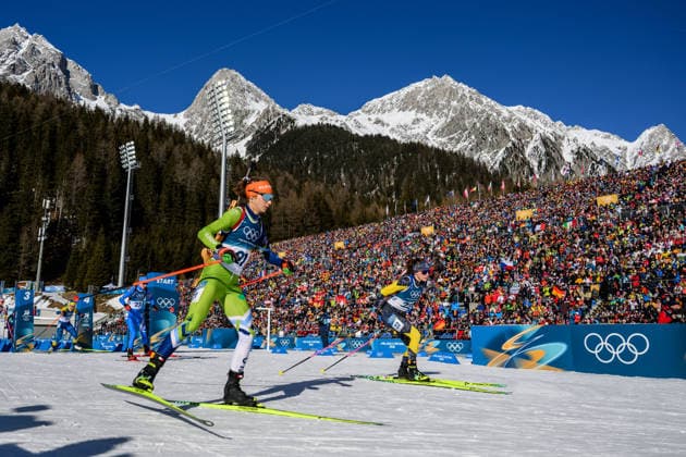 260215 Lena Repinc of Slovenia and Linn Gestblom of Sweden competes in women s biathlon 10 km pursuit during day 9 of the 2026 Winter Olympics on February 15, 2026 in Anterselva. Photo: Mathias Bergeld BILDBYRAN kod MB MB1330 skidskytte biathlon skiskyting Olympic Games, Olympische Spiele, Olympia, OS olympics winter olympics os ol olympiska spel vinter-os olympiske leker milano cortina 2026 milan cortina 2026 milano cortina 2026 olympic games milano cortina 2026 winter olympic games milano cortina-os milano cortina-ol vinter-ol 9 bbeng pursuit jaktstart *** 260215 Lena Repinc of Slovenia and Linn Gestblom of Sweden competes in women s biathlon 10 km pursuit during day 9 of the 2026 Winter Olympics on February 15, 2026 in Anterselva Photo Mathias Bergeld BILDBYRAN code MB MB1330 biathlon biathlon olympic games olympics olympics winter olympics os ol olympiska spel vinter os olympiske leker milano cortina 2026 milan cortina 2026 milano cortina 2026 olympic games milano cortina 2026 winter olympic games milano cortina os milano cortina ol vinter ol 9 bbeng pursuit jaktstart  Copyright: MATHIASxBERGELD BB260215MB072