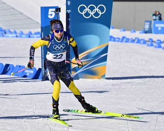 ANTERSELVA, ITALIEN 20260215 Linn Gestblom under damernas 10km jaktstart i skidskytte i Anterselva under vinter-OS i Milano Cortina, Italien. *** Bilden ingar i SPORTPAKET. För övriga BETALBILD ** ANTERSELVA ITALIEN x10030x *** ANTERSELVA, ITALY 20260215 Linn Gestblom during the womens 10km pursuit start in biathlon in Anterselva during the Winter Olympics in Milano Cortina, Italy Picture in SPORTPAKET For others PAYPICTURE ANTERSELVA ITALY x10030x  Copyright: xJonasxEkströmer TTx OS 2026 SKIDSKYTTE JAKTSTART DAMER