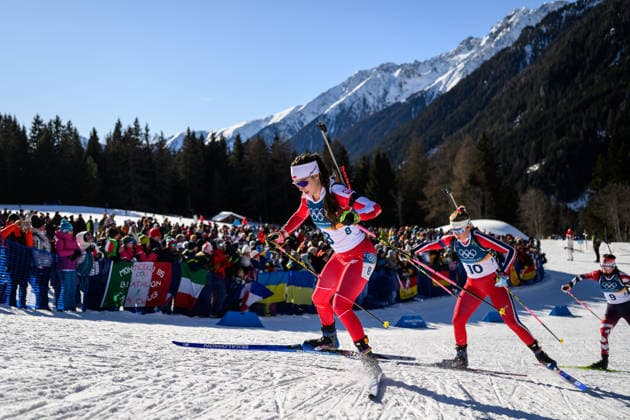 260215 Kamila Zuk of Poland and Ingrid Landmark Tandrevold of Norway competes in women s biathlon 10 km pursuit during day 9 of the 2026 Winter Olympics on February 15, 2026 in Anterselva. Photo: Jon Olav Nesvold BILDBYRAN COP 217 MB1330 skidskytte biathlon skiskyting Olympic Games, Olympische Spiele, Olympia, OS olympics winter olympics os ol olympiska spel vinter-os olympiske leker milano cortina 2026 milan cortina 2026 milano cortina 2026 olympic games milano cortina 2026 winter olympic games milano cortina-os milano cortina-ol vinter-ol 9 bbeng pursuit jaktstart *** 260215 Kamila Zuk of Poland and Ingrid Landmark Tandrevold of Norway competes in women s biathlon 10 km pursuit during day 9 of the 2026 Winter Olympics on February 15, 2026 in Anterselva Photo Jon Olav Nesvold BILDBYRAN COP 217 MB1330 biathlon biathlon biathlon olympic games olympics winter olympics os ol olympiska spel vinter os olympiske leker milano cortina 2026 milan cortina 2026 milano cortina 2026 olympic games milano cortina 2026 winter olympic games milano cortina os milano cortina ol vinter ol 9 bbeng pursuit jaktstart  Copyright: JONxOLAVxNESVOLD BB260215JE098