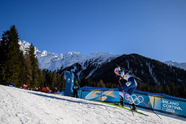 260215 Suvi Minkkinen of Finland competes in women s biathlon 10 km pursuit during day 9 of the 2026 Winter Olympics on February 15, 2026 in Anterselva. Photo: Jon Olav Nesvold BILDBYRAN COP 217 MB1330 skidskytte biathlon skiskyting Olympic Games, Olympische Spiele, Olympia, OS olympics winter olympics os ol olympiska spel vinter-os olympiske leker milano cortina 2026 milan cortina 2026 milano cortina 2026 olympic games milano cortina 2026 winter olympic games milano cortina-os milano cortina-ol vinter-ol 9 bbeng pursuit jaktstart *** 260215 Suvi Minkkinen of Finland competes in women s biathlon 10 km pursuit during day 9 of the 2026 Winter Olympics on February 15, 2026 in Anterselva Photo Jon Olav Nesvold BILDBYRAN COP 217 MB1330 biathlon biathlon biathlon olympic games olympics winter olympics os ol olympiska spel vinter os olympiske leker milano cortina 2026 milan cortina 2026 milano cortina 2026 olympic games milano cortina 2026 winter olympic games milano cortina os milano cortina ol vinter ol 9 bbeng pursuit jaktstart  Copyright: JONxOLAVxNESVOLD BB260215JE100