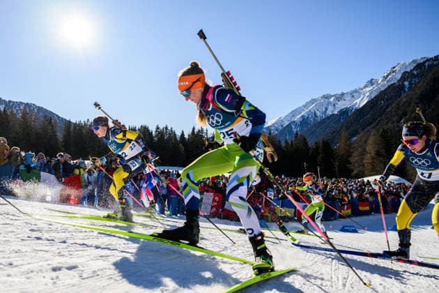 260215 Linn Gestblom of Sweden and Polona Klemencic of Slovenia and Elvira Öberg of Sweden competes in women s biathlon 10 km pursuit during day 9 of the 2026 Winter Olympics on February 15, 2026 in Anterselva. Photo: Jon Olav Nesvold BILDBYRAN COP 217 MB1330 skidskytte biathlon skiskyting Olympic Games, Olympische Spiele, Olympia, OS olympics winter olympics os ol olympiska spel vinter-os olympiske leker milano cortina 2026 milan cortina 2026 milano cortina 2026 olympic games milano cortina 2026 winter olympic games milano cortina-os milano cortina-ol vinter-ol 9 bbeng pursuit jaktstart *** 260215 Linn Gestblom of Sweden and Polona Klemencic of Slovenia and Elvira Öberg of Sweden competes in women s biathlon 10 km pursuit during day 9 of the 2026 Winter Olympics on February 15, 2026 in Anterselva Photo Jon Olav Nesvold BILDBYRAN COP 217 MB1330 biathlon biathlon olympic games olympics winter olympics os ol olympiska spel vinter os olympiske leker milano cortina 2026 milan cortina 2026 milano cortina 2026 olympic games milano cortina 2026 winter olympic games milano cortina os milano cortina ol vinter ol 9 bbeng pursuit jaktstart  Copyright: JONxOLAVxNESVOLD BB260215JE106