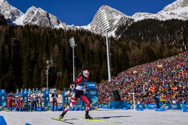 260215 Anna Andexer of Austria competes in women s biathlon 10 km pursuit during day 9 of the 2026 Winter Olympics on February 15, 2026 in Anterselva. Photo: Mathias Bergeld BILDBYRAN kod MB MB1330 skidskytte biathlon skiskyting Olympic Games, Olympische Spiele, Olympia, OS olympics winter olympics os ol olympiska spel vinter-os olympiske leker milano cortina 2026 milan cortina 2026 milano cortina 2026 olympic games milano cortina 2026 winter olympic games milano cortina-os milano cortina-ol vinter-ol 9 bbeng pursuit jaktstart *** 260215 Anna Andexer of Austria competes in women s biathlon 10 km pursuit during day 9 of the 2026 Winter Olympics on February 15, 2026 in Anterselva Photo Mathias Bergeld BILDBYRAN code MB MB1330 biathlon biathlon olympic games olympics olympics winter olympics os ol olympiska spel vinter os olympiske leker milano cortina 2026 milan cortina 2026 milano cortina 2026 olympic games milano cortina 2026 winter olympic games milano cortina os milano cortina ol vinter ol 9 bbeng pursuit jaktstart  Copyright: MATHIASxBERGELD BB260215MB076