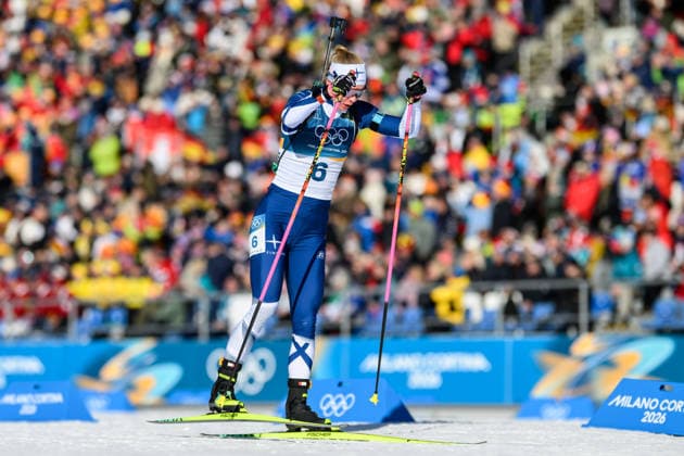 260215 Suvi Minkkinen of Finland competes in women s biathlon 10 km pursuit during day 9 of the 2026 Winter Olympics on February 15, 2026 in Anterselva. Photo: Mathias Bergeld BILDBYRAN kod MB MB1330 skidskytte biathlon skiskyting Olympic Games, Olympische Spiele, Olympia, OS olympics winter olympics os ol olympiska spel vinter-os olympiske leker milano cortina 2026 milan cortina 2026 milano cortina 2026 olympic games milano cortina 2026 winter olympic games milano cortina-os milano cortina-ol vinter-ol 9 bbeng pursuit jaktstart *** 260215 Suvi Minkkinen of Finland competes in women s biathlon 10 km pursuit during day 9 of the 2026 Winter Olympics on February 15, 2026 in Anterselva Photo Mathias Bergeld BILDBYRAN code MB MB1330 biathlon biathlon olympic games olympics olympics winter olympics os ol olympiska spel vinter os olympiske leker milano cortina 2026 milan cortina 2026 milano cortina 2026 olympic games milano cortina 2026 winter olympic games milano cortina os milano cortina ol vinter ol 9 bbeng pursuit jaktstart  Copyright: MATHIASxBERGELD BB260215MB080