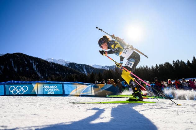 260215 Linn Gestblom of Sweden competes in women s biathlon 10 km pursuit during day 9 of the 2026 Winter Olympics on February 15, 2026 in Anterselva. Photo: Jon Olav Nesvold BILDBYRAN COP 217 MB1330 skidskytte biathlon skiskyting Olympic Games, Olympische Spiele, Olympia, OS olympics winter olympics os ol olympiska spel vinter-os olympiske leker milano cortina 2026 milan cortina 2026 milano cortina 2026 olympic games milano cortina 2026 winter olympic games milano cortina-os milano cortina-ol vinter-ol 9 bbeng pursuit jaktstart *** 260215 Linn Gestblom of Sweden competes in women s biathlon 10 km pursuit during day 9 of the 2026 Winter Olympics on February 15, 2026 in Anterselva Photo Jon Olav Nesvold BILDBYRAN COP 217 MB1330 biathlon biathlon olympic games olympics winter olympics os ol olympiska spel vinter os olympiske leker milano cortina 2026 milan cortina 2026 milano cortina 2026 olympic games milano cortina 2026 winter olympic games milano cortina os milano cortina ol vinter ol 9 bbeng pursuit jaktstart  Copyright: JONxOLAVxNESVOLD BB260215JE118