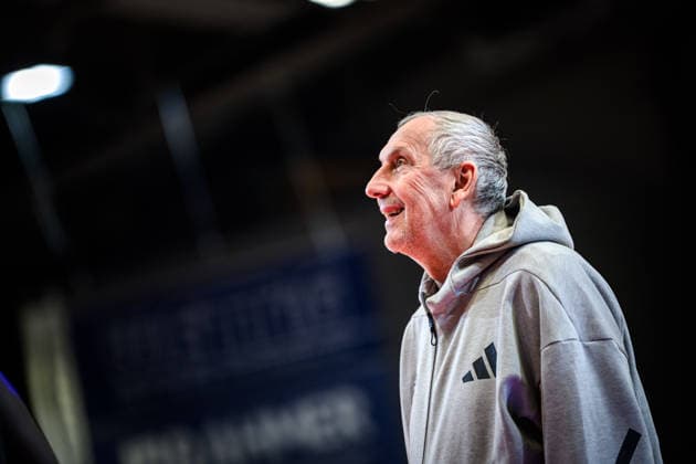 easycredit BBL Basketball Bundesliga 2025 2026 20 Matchday 15 02 2026 Science City Jena vs FC Bayern Munich Basketball Co Coach and Legend Emir Mutapcic Bayern , Portrait Sparkassen Arena