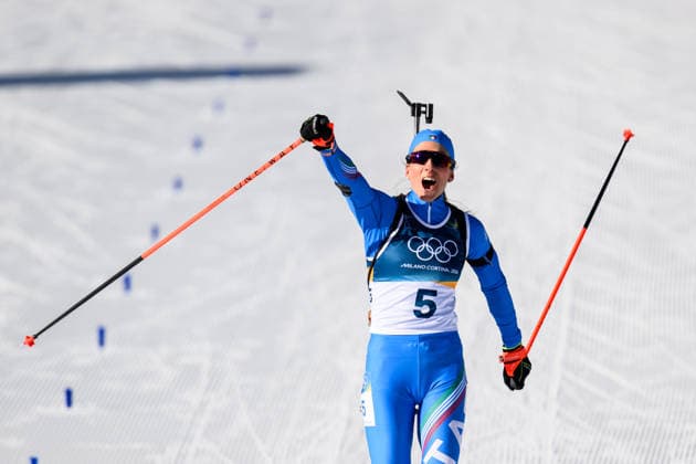 260215 Lisa Vittozzi of Italy celebrates in women s biathlon 10 km pursuit during day 9 of the 2026 Winter Olympics on February 15, 2026 in Anterselva. Photo: Jon Olav Nesvold BILDBYRAN COP 217 MB1330 skidskytte biathlon skiskyting Olympic Games, Olympische Spiele, Olympia, OS olympics winter olympics os ol olympiska spel vinter-os olympiske leker milano cortina 2026 milan cortina 2026 milano cortina 2026 olympic games milano cortina 2026 winter olympic games milano cortina-os milano cortina-ol vinter-ol 9 bbeng pursuit jaktstart jubel *** 260215 Lisa Vittozzi of Italy celebrates in women s biathlon 10 km pursuit during day 9 of the 2026 Winter Olympics on February 15, 2026 in Anterselva Photo Jon Olav Nesvold BILDBYRAN COP 217 MB1330 biathlon biathlon olympic games olympics winter olympics os ol olympic games winter os olympic games milano cortina 2026 milan cortina 2026 milan cortina 2026 olympic games milano cortina 2026 winter olympic games milano cortina os milano cortina ol winter ol 9 bbeng pursuit jaktstart jubel  Copyright: JONxOLAVxNESVOLD BB260215JE122