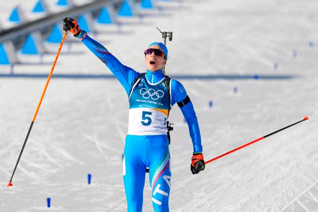 Winter Olympics in Milan Cortina 2026 Anterselva, Italy 20260215. Lisa Vittozzi from Italy cheers during the women s 10 km pursuit start in biathlon at the Winter Olympics in Milan Cortina 2026. Photo: Heiko Junge NTB Anterselva Italy EDITORIAL USE ONLY. RESTRICTED USE FOR BETTING COMPANIES Ref:_SPOTLA2l-C2i2I.jpg *** Winter Olympics in Milan Cortina 2026 Anterselva, Italy 20260215 Lisa Vittozzi from Italy cheers during the women s 10 km pursuit start in biathlon at the Winter Olympics in Milan Cortina 2026 Photo Heiko Junge NTB Anterselva Italy EDITORIAL USE ONLY RESTRICTED USE FOR BETTING COMPANIES  Copyright: xHeikoxJungex xNTBx