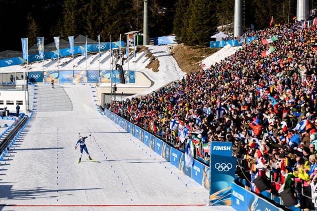 260215 Suvi Minkkinen of Finland celebrates in women s biathlon 10 km pursuit during day 9 of the 2026 Winter Olympics on February 15, 2026 in Anterselva. Photo: Mathias Bergeld BILDBYRAN kod MB MB1330 skidskytte biathlon skiskyting Olympic Games, Olympische Spiele, Olympia, OS olympics winter olympics os ol olympiska spel vinter-os olympiske leker milano cortina 2026 milan cortina 2026 milano cortina 2026 olympic games milano cortina 2026 winter olympic games milano cortina-os milano cortina-ol vinter-ol 9 bbeng pursuit jaktstart jubel *** 260215 Suvi Minkkinen of Finland celebrates in women s biathlon 10 km pursuit during day 9 of the 2026 Winter Olympics on February 15, 2026 in Anterselva Photo Mathias Bergeld BILDBYRAN code MB MB1330 biathlon biathlon olympic games olympics olympics winter olympics os ol olympiska spel vinter os olympiske leker milano cortina 2026 milan cortina 2026 milano cortina 2026 olympic games milano cortina 2026 winter olympic games milano cortina os milano cortina ol vinter ol 9 bbeng pursuit jaktstart jubel  Copyright: MATHIASxBERGELD BB260215MB102