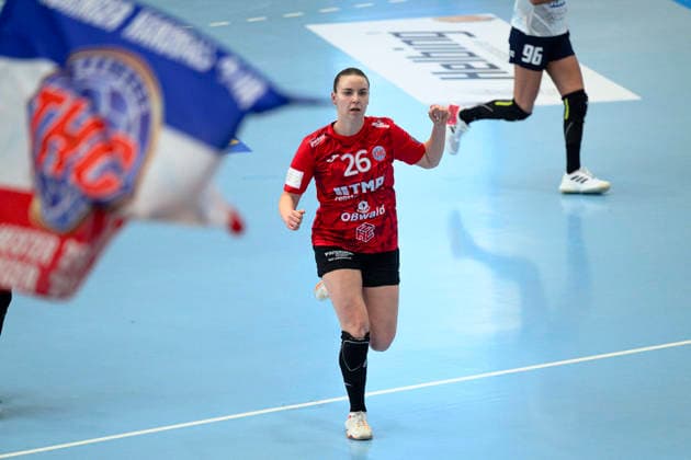Anna Szabo Thueringer HC, 26 GER, Thueringer HC vs Motherson Mosonmagyarovari KC , Handball, EHF European League Women, Group Phase , Season 2025 2026, 15 02 2026 GER, Thueringer HC vs Motherson Mosonmagyarovari KC , Handball, EHF European League Women, Group Phase , Season 2025 2026, 15 02 2026 Bad Langensalza Copyright: xEibner-Pressefoto MartinxHerbstx EP_MHT