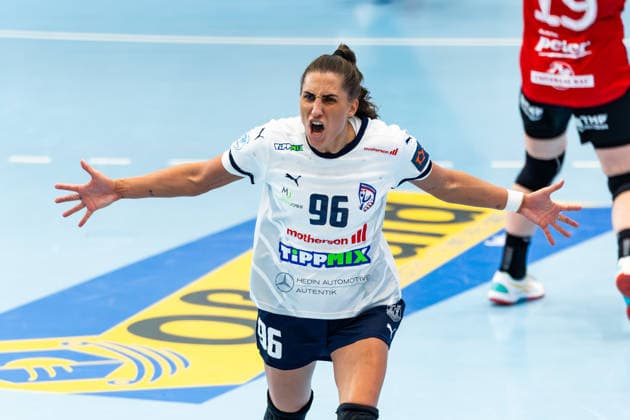15 02 2026, GER, Handball, Women, Season 2025 2026, EHF European League , Group stage, Thueringer HC Motherson Mosonmagyarovari KC Gabriella Toth Motherson Mosonmagyarovari KC 99947 Bad Langensalza Salza Halle Sporthalle Mehrz Thüringen Germany
