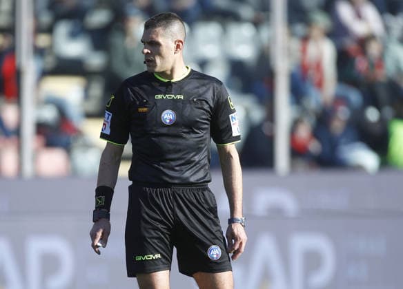 Direttore di gara Simone Sozza. during the Serie A soccer match between Cremonese and Genoa at the Giovanni Zini in Cremona, north west Italy - Domenica, 15 Febbraio 2026. - Soccer .  Copyright: xAlbertoxMariani LaPressex
