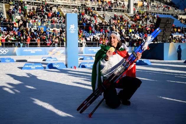 260215 Gold medalist Lisa Vittozzi of Italy celebrates after the women s biathlon 10 km pursuit during day 9 of the 2026 Winter Olympics on February 15, 2026 in Anterselva. Photo: Jon Olav Nesvold BILDBYRAN COP 217 MB1330 skidskytte biathlon skiskyting Olympic Games, Olympische Spiele, Olympia, OS olympics winter olympics os ol olympiska spel vinter-os olympiske leker milano cortina 2026 milan cortina 2026 milano cortina 2026 olympic games milano cortina 2026 winter olympic games milano cortina-os milano cortina-ol vinter-ol 9 bbeng pursuit jaktstart jubel *** 260215 Gold medalist Lisa Vittozzi of Italy celebrates after the women s biathlon 10 km pursuit during day 9 of the 2026 Winter Olympics on February 15, 2026 in Anterselva Photo Jon Olav Nesvold BILDBYRAN COP 217 MB1330 biathlon biathlon olympic games olympics winter olympics os ol olympic games winter os olympic games milano cortina 2026 milan cortina 2026 milan cortina 2026 olympic games milano cortina 2026 winter olympic games milano cortina os milano cortina ol winter ol 9 bbeng pursuit chase start cheering  Copyright: JONxOLAVxNESVOLD BB260215JE157