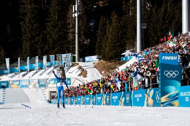260215 Lisa Vittozzi of Italy celebrates wining the women s biathlon 10 km pursuit during day 9 of the 2026 Winter Olympics on February 15, 2026 in Anterselva. Photo: Mathias Bergeld BILDBYRAN kod MB MB1330 skidskytte biathlon skiskyting Olympic Games, Olympische Spiele, Olympia, OS olympics winter olympics os ol olympiska spel vinter-os olympiske leker milano cortina 2026 milan cortina 2026 milano cortina 2026 olympic games milano cortina 2026 winter olympic games milano cortina-os milano cortina-ol vinter-ol 9 bbeng pursuit jaktstart jubel *** 260215 Lisa Vittozzi of Italy celebrates wining the women s biathlon 10 km pursuit during day 9 of the 2026 Winter Olympics on February 15, 2026 in Anterselva Photo Mathias Bergeld BILDBYRAN code MB MB1330 biathlon biathlon olympic games olympics olympics winter olympics os ol olympic games winter os olympic games milano cortina 2026 milan cortina 2026 milano cortina 2026 olympic games milano cortina 2026 winter olympic games milano cortina os milano cortina ol winter ol 9 bbeng pursuit jaktstart jubel  Copyright: MATHIASxBERGELD BB260215MB129