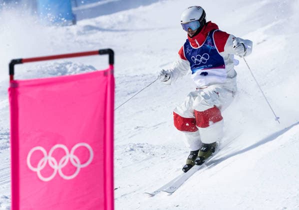 OLYMPICS - Winter Olympic Games, Olympische Spiele, Olympia, OS Milano Cortina 2026 LIVIGNO,ITALY,15.FEB.26 - OLYMPICS, FREE SKI, FREESTYLE SKIING - Winter Olympic Games Milano Cortina 2026, dual moguls, men, final. Image shows Mikael Kingsbury (CAN).  GEPAxpictures xWolfgangxGrebien