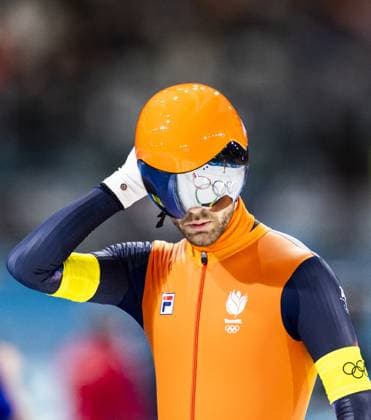 MILAN - Chris Huizinga in action during the quarterfinals of the men s team pursuit long track Speed skating, Eisschnelllauf event at the Milano Speed Skating Stadium at the Milan Winter Olympics. ROBIN VAN LONKHUIJSEN ANP xVIxANPxSportx xxANPxIVx 550793755 originalFilename: 550793755.jpg