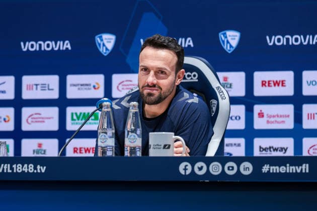 15 02 2026, Football, Season 2025 2026, 2 Bundesliga, 22 Matchday, VfL Bochum 1848 SC Paderborn 07, Press conference with coach Ralf Kettemann SC Paderborn 07 , Bochum Vonovia Ruhrstadion NRW Germany xRHR PHOTO DEx Copyright: DennisxEwert RHR-FOTOx RHR-FOTO DE