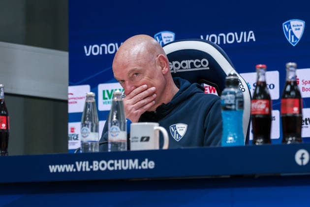 15 02 2026, Football, Season 2025 2026, 2 Bundesliga, 22 Matchday, VfL Bochum 1848 SC Paderborn 07, Press conference with coach Uwe Rösler VfL Bochum 1848 , Bochum Vonovia Ruhrstadion NRW Germany xRHR PHOTO DEx Copyright: DennisxEwert RHR-FOTOx RHR-FOTO DE