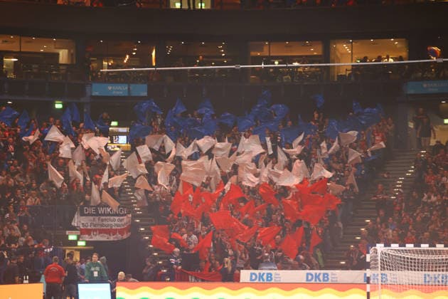 Handball I Men I Season 2025 2026 I Bundesliga I 21 Matchday I HSV Hamburg SG Flensburg Handewitt I 15 02 2026 Fanblock 1 SG Flensburg Handewitt Hamburg Barclaycard Arena Hamburg Germany Copyright: xLobeca RalfxHomburgx