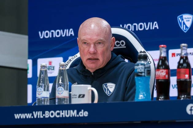 15 02 2026, Football, Season 2025 2026, 2 Bundesliga, 22 Matchday, VfL Bochum 1848 SC Paderborn 07, Press conference with coach Uwe Rösler VfL Bochum 1848 , Bochum Vonovia Ruhrstadion NRW Germany xRHR PHOTO DEx Copyright: DennisxEwert RHR-FOTOx RHR-FOTO DE