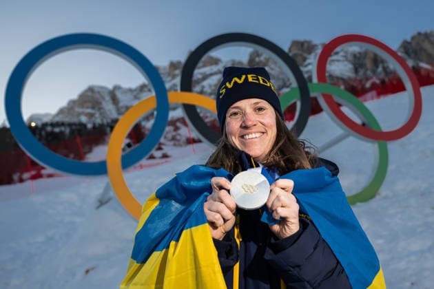 260215 Sara Hector of Sweden poses for a portrait with her Olympic silver medal after women s alpine skiing giant slalom during day 9 of the 2026 Winter Olympics on February 15, 2026 in Cortina. Photo: Joel Marklund BILDBYRAN kod JM JM0793 bbeng alpint alpine skiing Olympic Games, Olympische Spiele, Olympia, OS olympics winter olympics os ol olympiska spel vinter-os olympiske leker milano cortina 2026 milan cortina 2026 milano cortina 2026 olympic games milano cortina 2026 winter olympic games milano cortina-os milano cortina-ol vinter-ol giant slalom storslalom storslalam dam sverige porträtt jubel silver medalj *** 260215 Sara Hector of Sweden poses for a portrait with her Olympic silver medal after women s alpine skiing giant slalom during day 9 of the 2026 Winter Olympics on February 15, 2026 in Cortina Photo Joel Marklund BILDBYRAN code JM JM0793 bbeng alpine alpine skiing olympic games olympics winter olympics os ol olympiska spel vinter os olympiske leker milano cortina 2026 milan cortina 2026 milano cortina 2026 olympic games milano cortina 2026 winter olympic games milano cortina os milano cortina ol vinter ol giant slalom storslalom storslalam dam sverige porträtt jubel silver medalj  Copyright: JOELxMARKLUND BB260215JM218