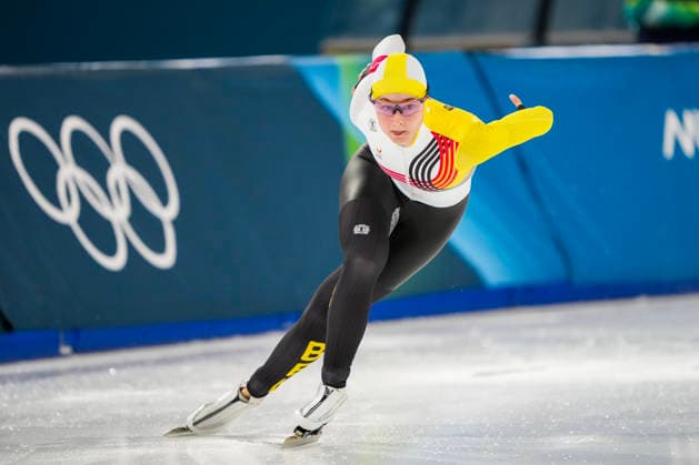 2026-02-15 - Milano Cortina 2026 Winter Olympics 500m Women MILAN, ITALY - FEBRUARY 15: Fran Vanhoutte of Belgium during the 500m Women Milano Cortina 2026 Winter Olympics at the Milano Speed skating, Eisschnelllauf Arena on February 15, 2026 in Milan, Italy Milan Milano Speed Skating Arena Italy Content not available for redistribution in The Netherlands directly or indirectly through any third parties. Copyright: xAndrexWeeningx