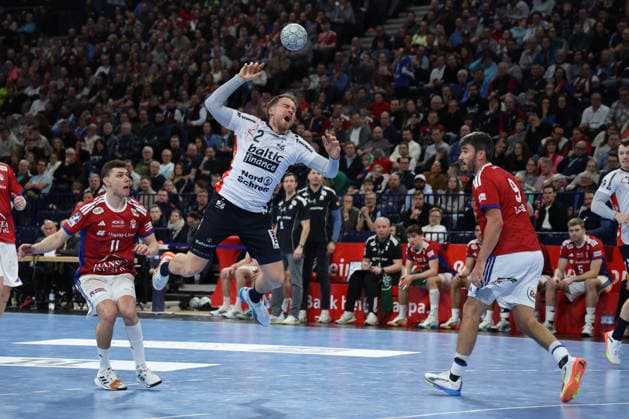 2026 02 15 xfsx Handballl 1 Bundesliga Hamburger Sportverein Handball SG Flensburg Handewitt v l Copyright: HMBxMedia FernandoxSoares