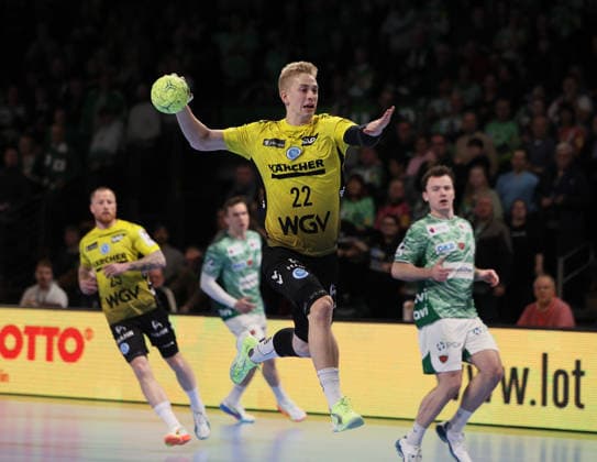 GER HBL Season 2025 2026 FÜCHSE Berlin vs TV Stuttgart, 15 02 26, Max Schmeling Halle, Berlin, Torben MATZKEN TVB Stuttgart 22