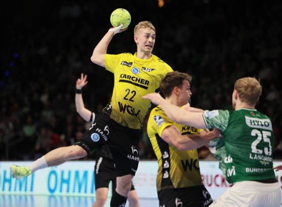 GER HBL Season 2025 2026 FÜCHSE Berlin vs TV Stuttgart, 15 02 26, Max Schmeling Halle, Berlin, Torben MATZKEN TVB Stuttgart 22