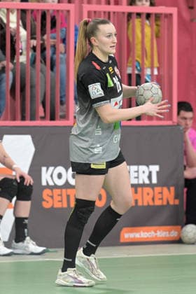 Cara Reuthal SV Union Halle Neustadt, 26 TusSies Metzingen vs SV Union Halle Neustadt, Handball, Alsco HBF, 17 League Matchday, Season 2025 2026, 15 02 2026 TusSies Metzingen vs SV Union Halle Neustadt, Handball, Alsco HBF, 17 League Matchday, Season 2025 2026, 15 02 2026 Tuebingen Copyright: xEibner-Pressefoto TobiasxBaurx EP_TBR