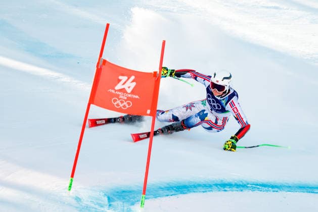OLYMPICS - Winter Olympic Games, Olympische Spiele, Olympia, OS Milano Cortina 2026 CORTINA D AMPEZZO,ITALY,15.FEB.26 - OLYMPICS, ALPINE SKIING - Winter Olympic Games Milano Cortina 2026, giant slalom, women. Image shows Thea Louise Stjernesund (NOR).  GEPAxpictures xMaticxKlansek