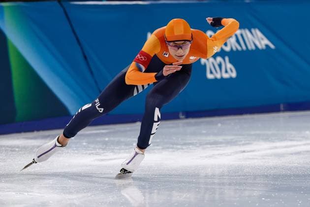 Milano Cortina 2026, speed skating, women, 500 m, Olympic champion Femke Kok