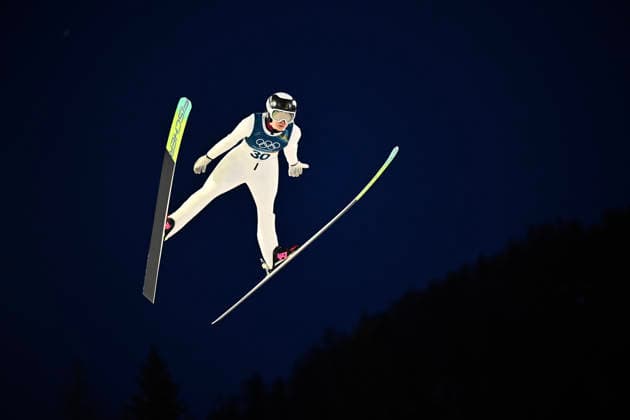 VAL DI FIEMME, ITALIEN 20260215 Frida Westman i damernas backhoppning i stora backen under vinter-OS pa Tesero längdskidstadion i Val di Fiemme, Italien. *** Bilden ingar i SPORTPAKET. För övriga BETALBILD *** VAL DI FIEMME ITALIEN x10430x *** VAL DI FIEMME, ITALY 20260215 Frida Westman in the womens ski jumping in the big hill during the Winter Olympics at Tesero cross-country stadium in Val di Fiemme, Italy Picture in SPORT PACKAGE For others PAY PICTURE VAL DI FIEMME ITALY x10430x  Copyright: xChristinexOlsson TTx OS 2026 BACKHOPPNING