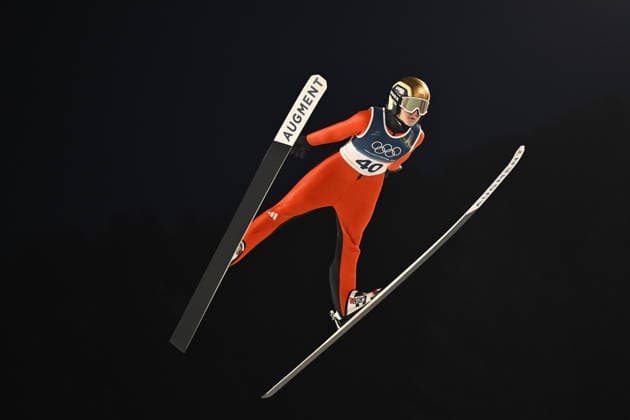 VAL DI FIEMME, ITALIEN 20260215 Heidi Dyhre Traaserud, Norge, i damernas backhoppning i stora backen under vinter-OS pa Tesero längdskidstadion i Val di Fiemme, Italien. *** Bilden ingar i SPORTPAKET. För övriga BETALBILD *** VAL DI FIEMME ITALIEN x10430x *** VAL DI FIEMME, ITALY 20260215 Heidi Dyhre Traaserud, Norway, in the womens ski jumping on the big hill during the Winter Olympics at the Tesero cross-country stadium in Val di Fiemme, Italy Picture in SPORT PACKAGE For others PAY PICTURE VAL DI FIEMME ITALY x10430x  Copyright: xChristinexOlsson TTx OS 2026 BACKHOPPNING