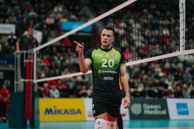 Jeffrey Klok Barock Volleys MTV Ludwigsburg, 20 , Barock Volleys MTV Ludwigsburg vs Berlin Recycling Volleys, Volleyball, 1 Bundesliga, 22 Matchday, Season 2025 2026, 15 02 2026, Barock Volleys MTV Ludwigsburg vs Berlin Recycling Volleys, Volleyball, 1 Bundesliga, 22 Matchday, Season 2025 2026, 15 02 2026, Ludwigsburg Copyright: xEibner-Pressefoto LarsxNeumannx EP_LNN