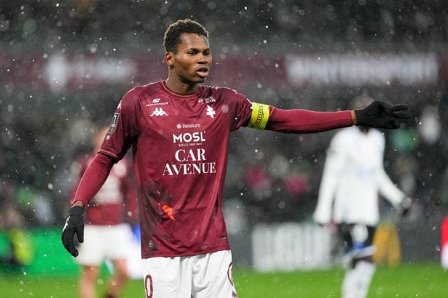 FC Metz v AJ Auxerre - Ligue 1 McDonald s 2025 2026 30 Habib DIALLO (fcm) during the Ligue 1 McDonald s match between Metz and Auxerre at Stade Saint-Symphorien on February 15, 2026 in Metz, France. Metz France  Copyright: xFEPx 776348286