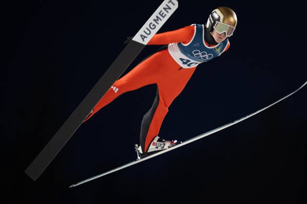 OLYMPICS - Winter Olympic Games, Olympische Spiele, Olympia, OS Milano Cortina 2026 PREDAZZO,ITALY,15.FEB.26 - OLYMPICS, Ski jumping, Skispringen, Ski, nordisch - Winter Olympic Games Milano Cortina 2026, large hill, women. Image shows Heidi Dyhre Traaserud (NOR).  GEPAxpictures xOliverxLerch