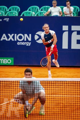 ATP, Tennis Herren Argentina Open 2026 BUENOS AIRES, AR - 15.02.2026: ATP ARGENTINA OPEN 2026 - Buenos Aires, Argentina. February 15, 2026. Rafael Matos (BRA) and Orlando Luz (BRA) in action during the doubles final of the Argentina Open 2026. (Photo: Lucas Mangi Fotoarena) x2886332x  LucasxMangi