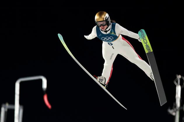 OLYMPICS - Winter Olympic Games, Olympische Spiele, Olympia, OS Milano Cortina 2026 PREDAZZO,ITALY,15.FEB.26 - OLYMPICS, Ski jumping, Skispringen, Ski, nordisch - Winter Olympic Games Milano Cortina 2026, large hill, women. Image shows Lisa Hirner (AUT).  GEPAxpictures xMatthiasxTrinkl
