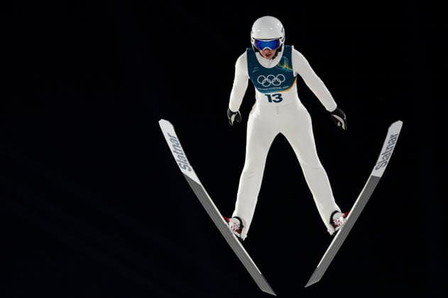 OLYMPICS - Winter Olympic Games, Olympische Spiele, Olympia, OS Milano Cortina 2026 PREDAZZO,ITALY,15.FEB.26 - OLYMPICS, Ski jumping, Skispringen, Ski, nordisch - Winter Olympic Games Milano Cortina 2026, large hill, women. Image shows Daniela Vasilica Toth (ROU).  GEPAxpictures xMatthiasxTrinkl