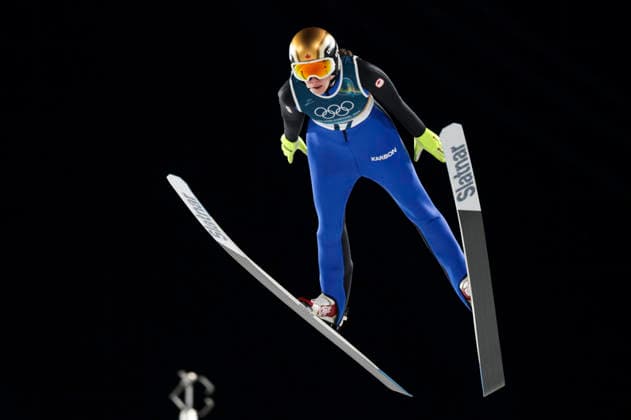 OLYMPICS - Winter Olympic Games, Olympische Spiele, Olympia, OS Milano Cortina 2026 PREDAZZO,ITALY,15.FEB.26 - OLYMPICS, Ski jumping, Skispringen, Ski, nordisch - Winter Olympic Games Milano Cortina 2026, large hill, women. Image shows Nicole Maurer (CAN).  GEPAxpictures xMatthiasxTrinkl
