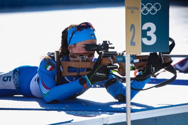 ITALY, TRENTINO-SOUTH TYROL - FEBRUARY 15, 2026: Lisa Vittozzi of Italy runs the women s 10km pursuit race during the 2026 Winter Olympic Games, Olympische Spiele, Olympia, OS at the Antholz-Anterselva Biathlon Arena 2026 Winter Olympics: Biathlon  - ZUMAt113 20260215_zaa_t113_420 Copyright: xMikhailxTereshchenkox