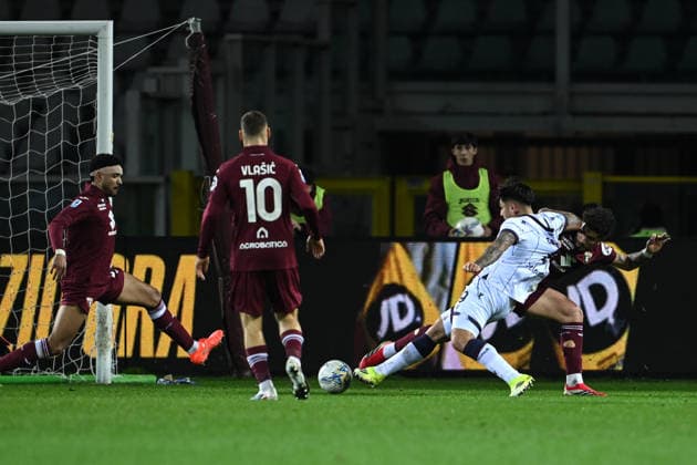 Cm Torino 15 02 2026 - campionato di calcio serie A Torino-Bologna foto Cristiano Mazzi Image nella foto: gol Santiago Castro 