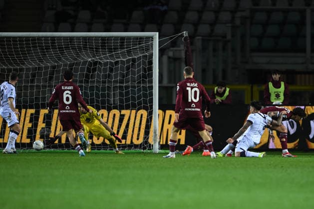 Cm Torino 15 02 2026 - campionato di calcio serie A Torino-Bologna foto Cristiano Mazzi Image nella foto: gol Santiago Castro 