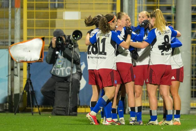 Soccer, Google Pixel Womens Bundesliga, 20260215, TSG Hoffenheim Hamburger SV HSV In the picture Goal 0 1 Goal cheers cheers goal Hoffenheim Dietmar Hopp Stadion Baden Württemberg Germany Copyright: Passion2Press MarkusxFischerx